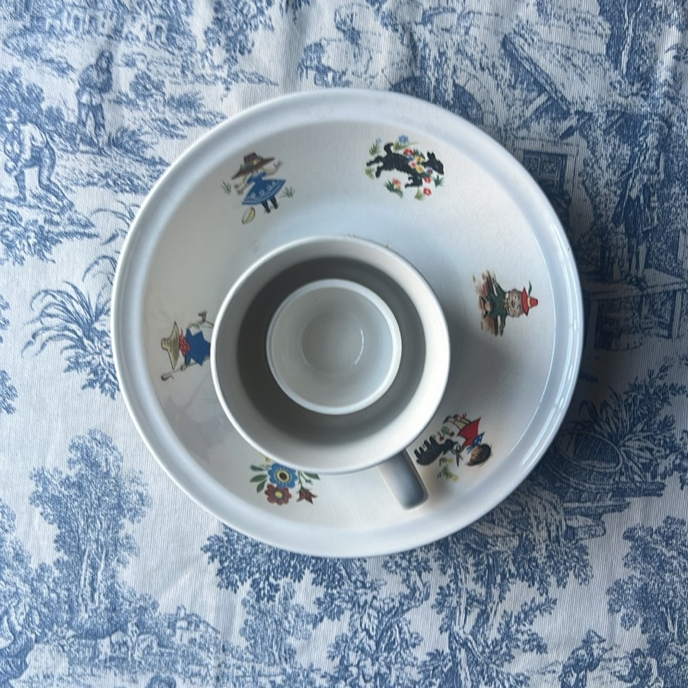 VTG IRISH BRENDAN ERIN STONE CHILDS PLATE CUP SET IRELAND 4pc. - Picture 2 of 11